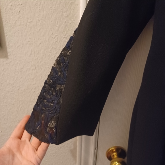 Black and Blue laceback jacket - Picture 4 of 4